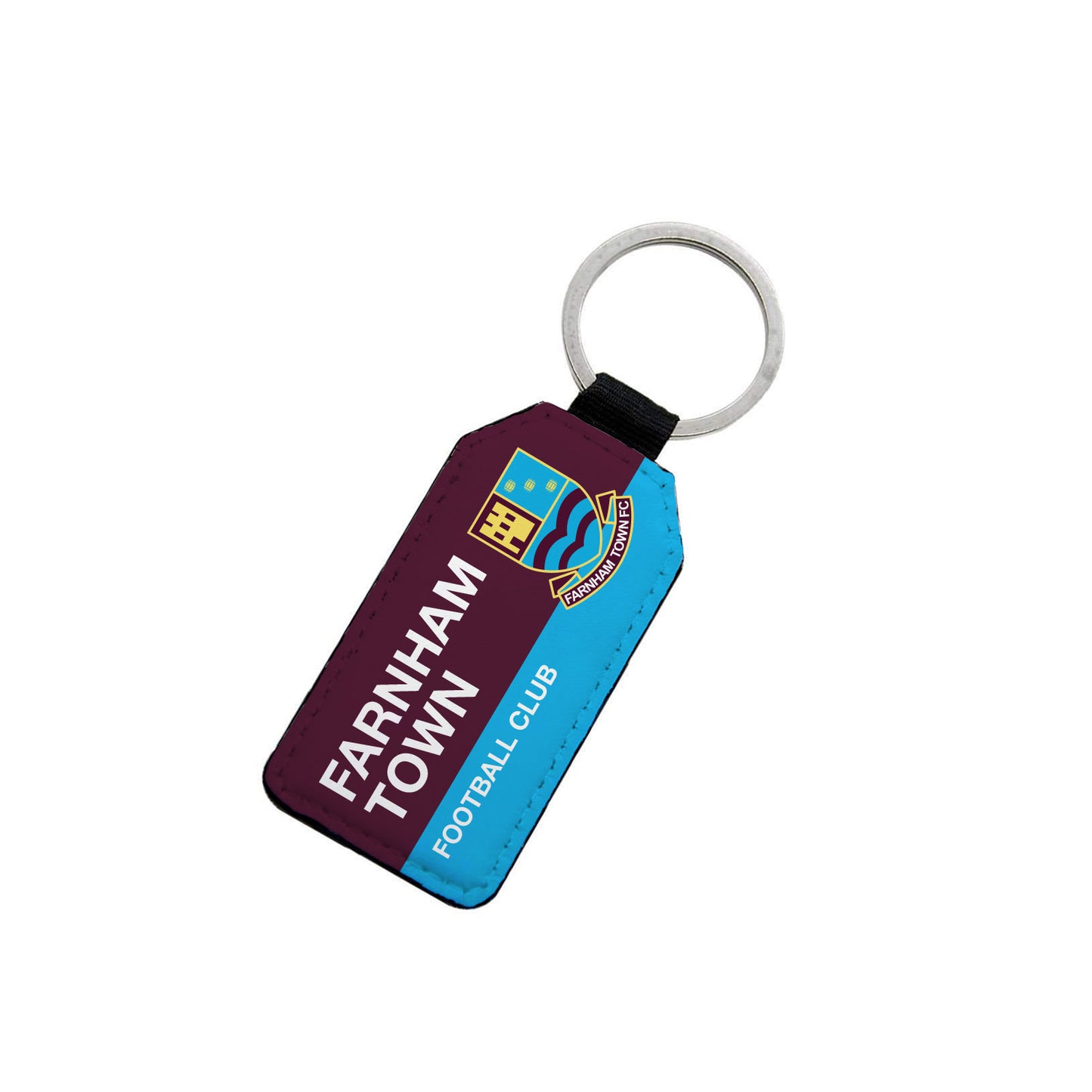 Farnham Town Leather Keyring