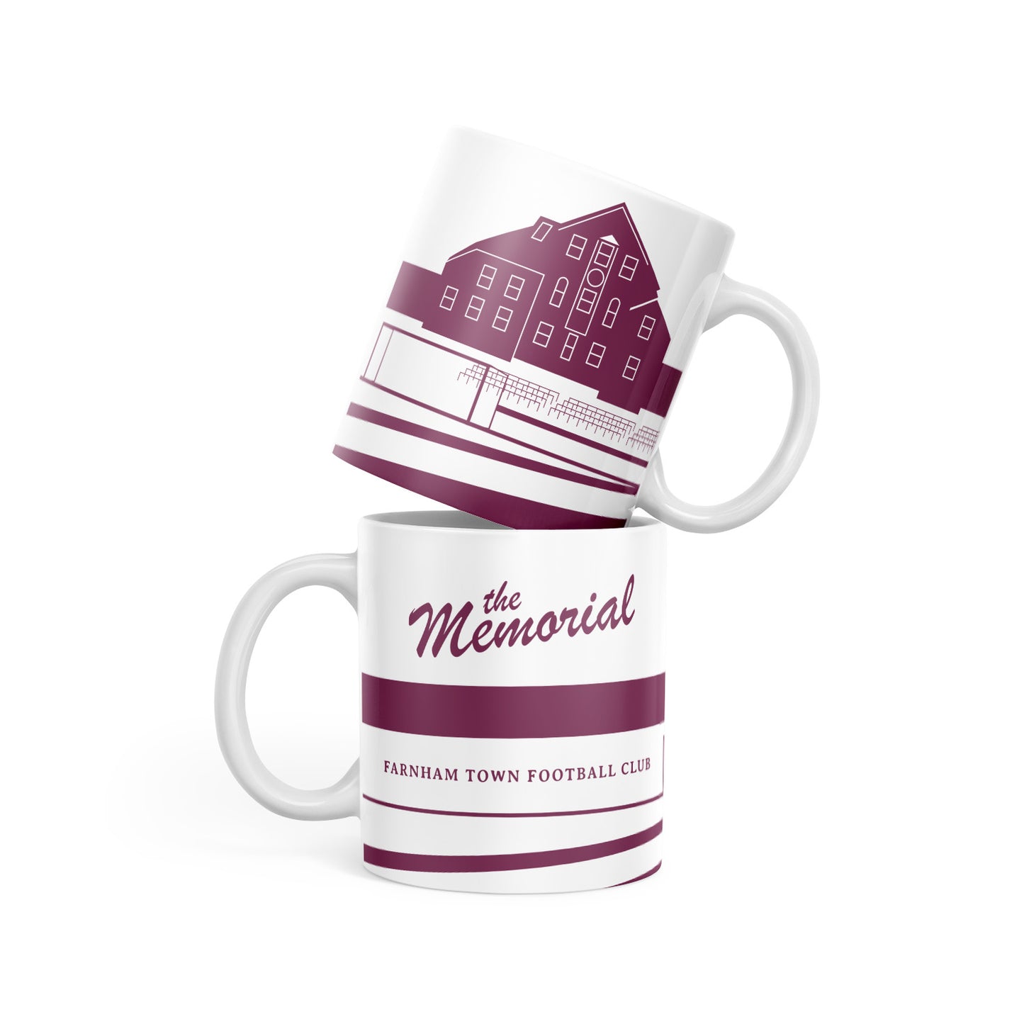 Farnham Town Clock End White 11oz Mug