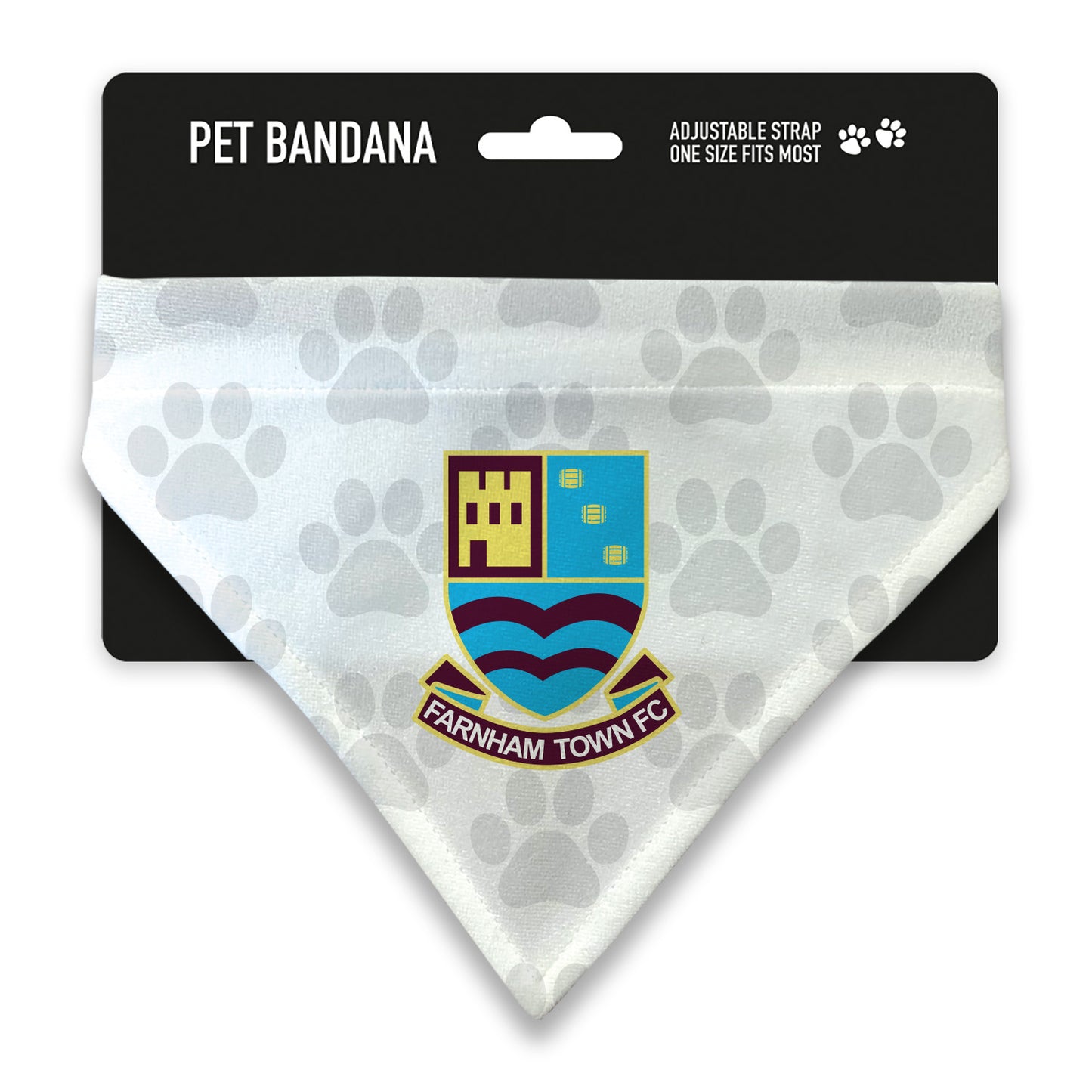 Farnham Town Paws White Pet Bandana
