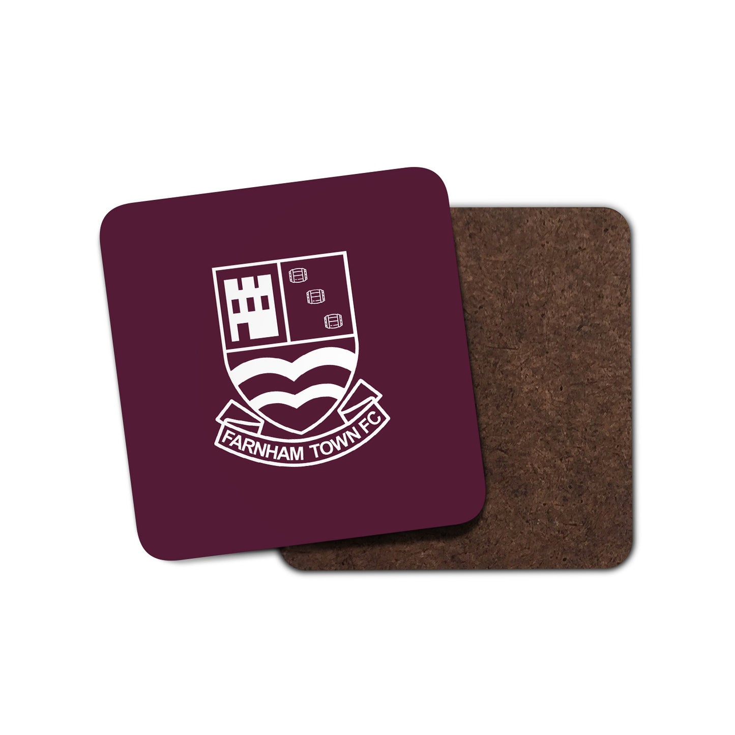 Farnham Town Claret Mono Coaster
