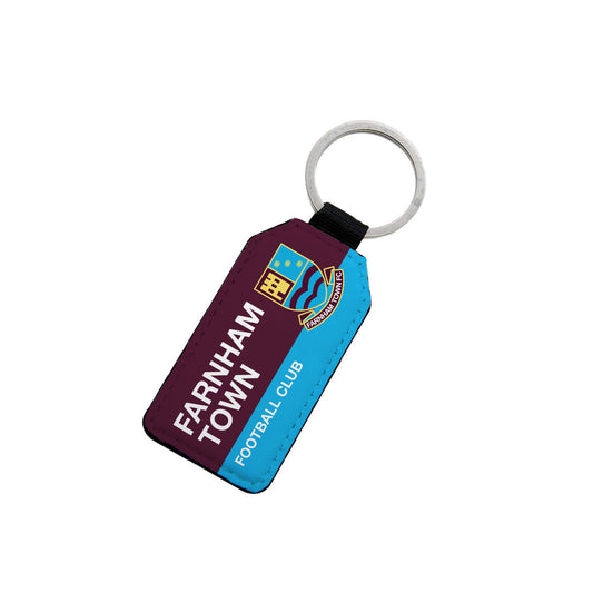 Farnham Town Leather Keyring