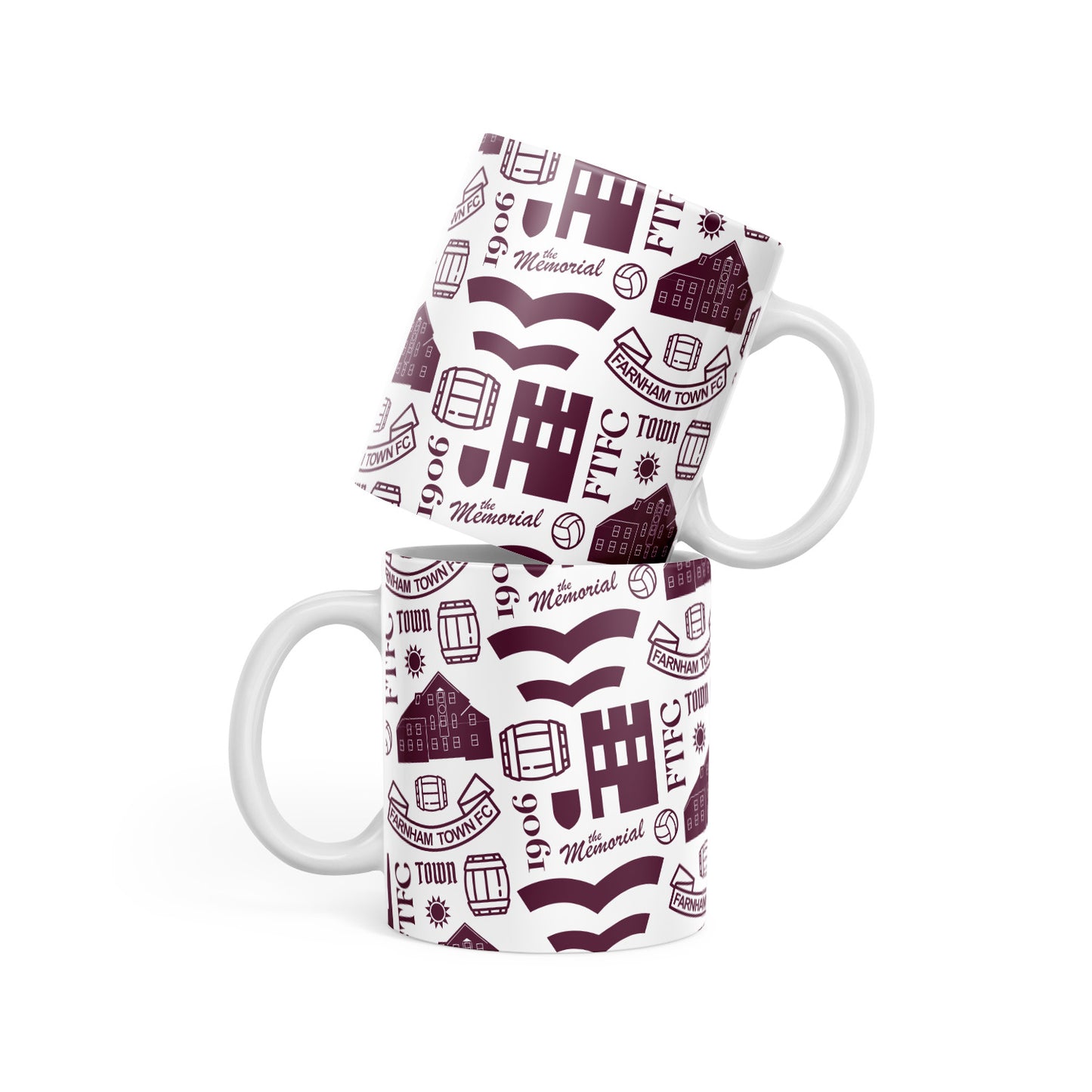 Farnham Town Icons White 11oz Mug