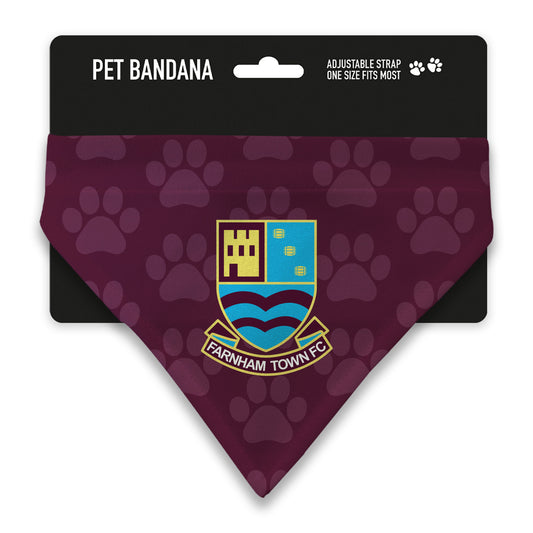 Farnham Town Paws Claret Pet Bandana