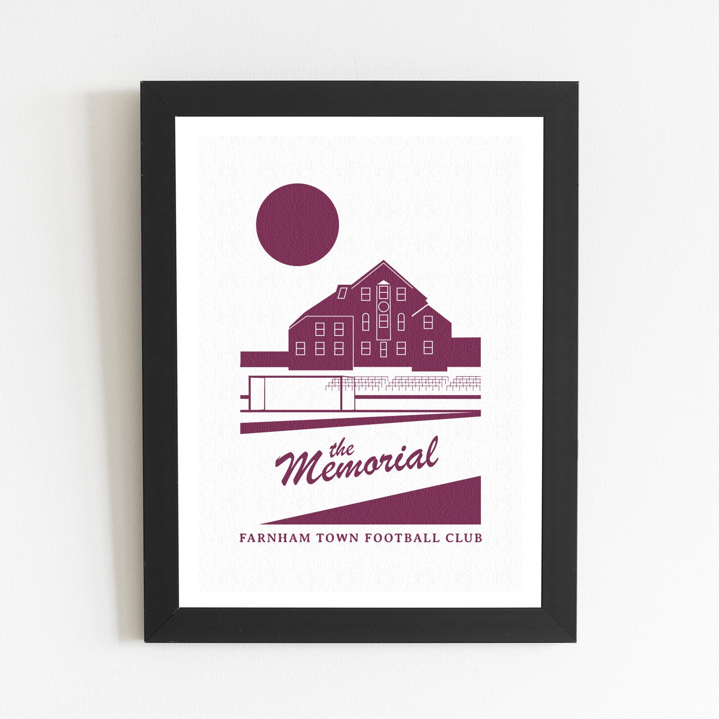 Farnham Town White Clock End Poster
